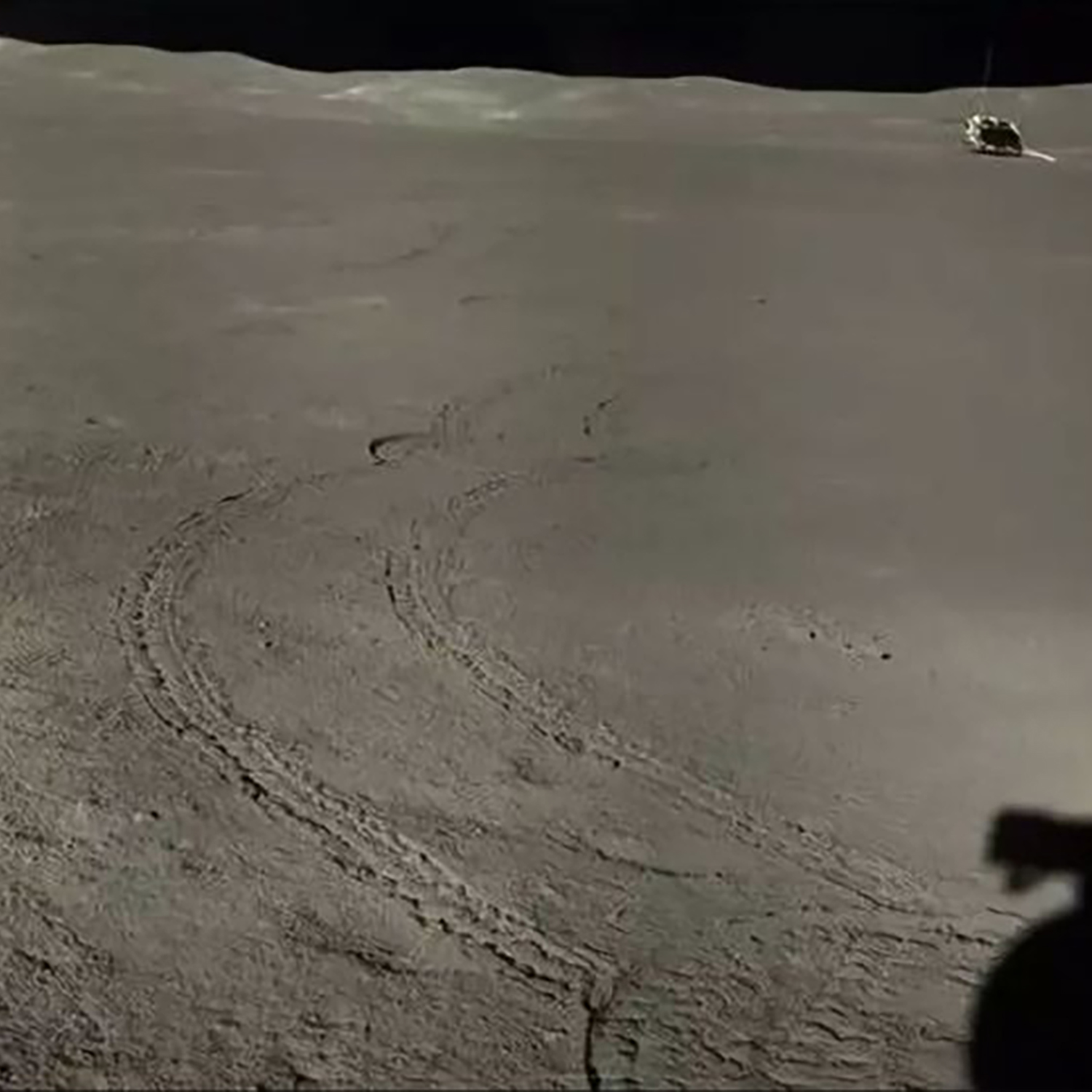 Tracks on Moon