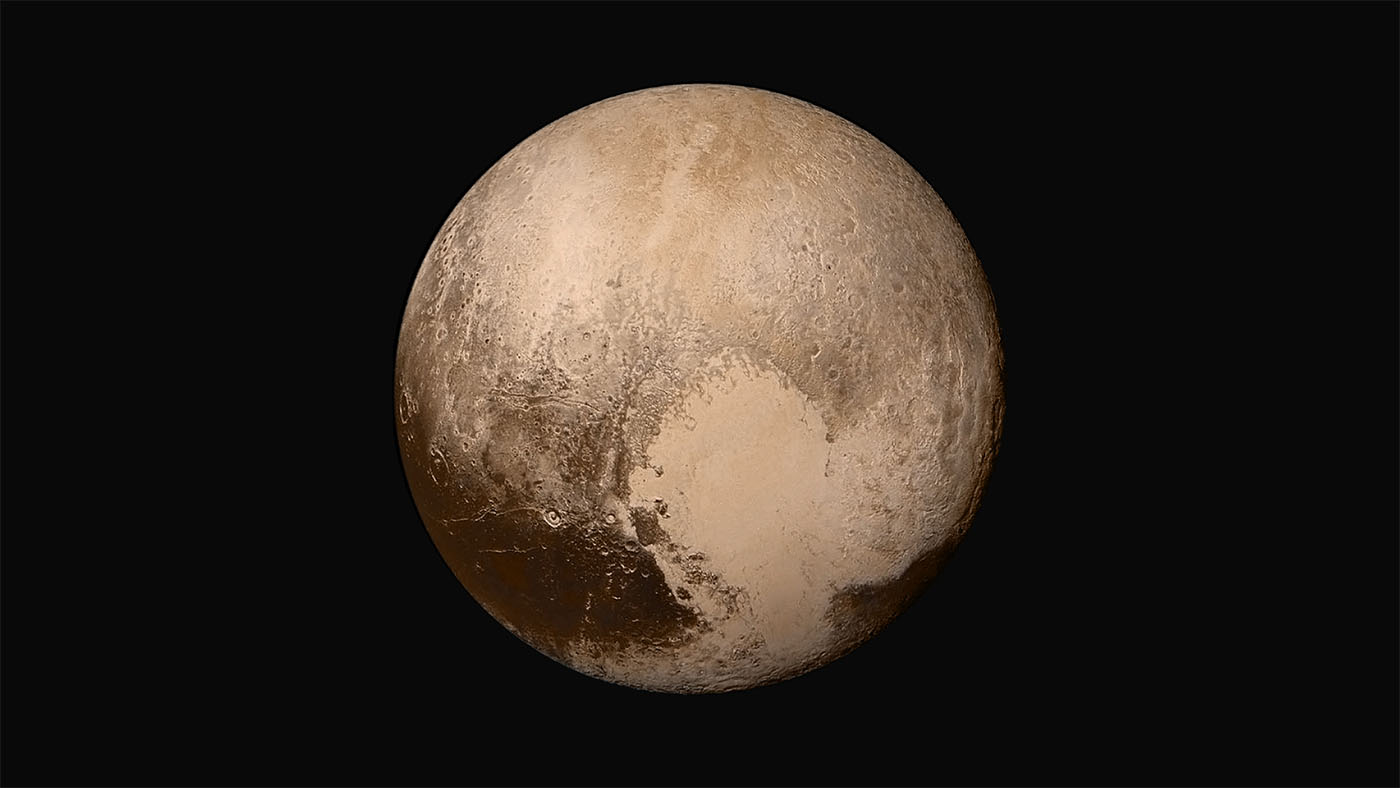 Pluto front view