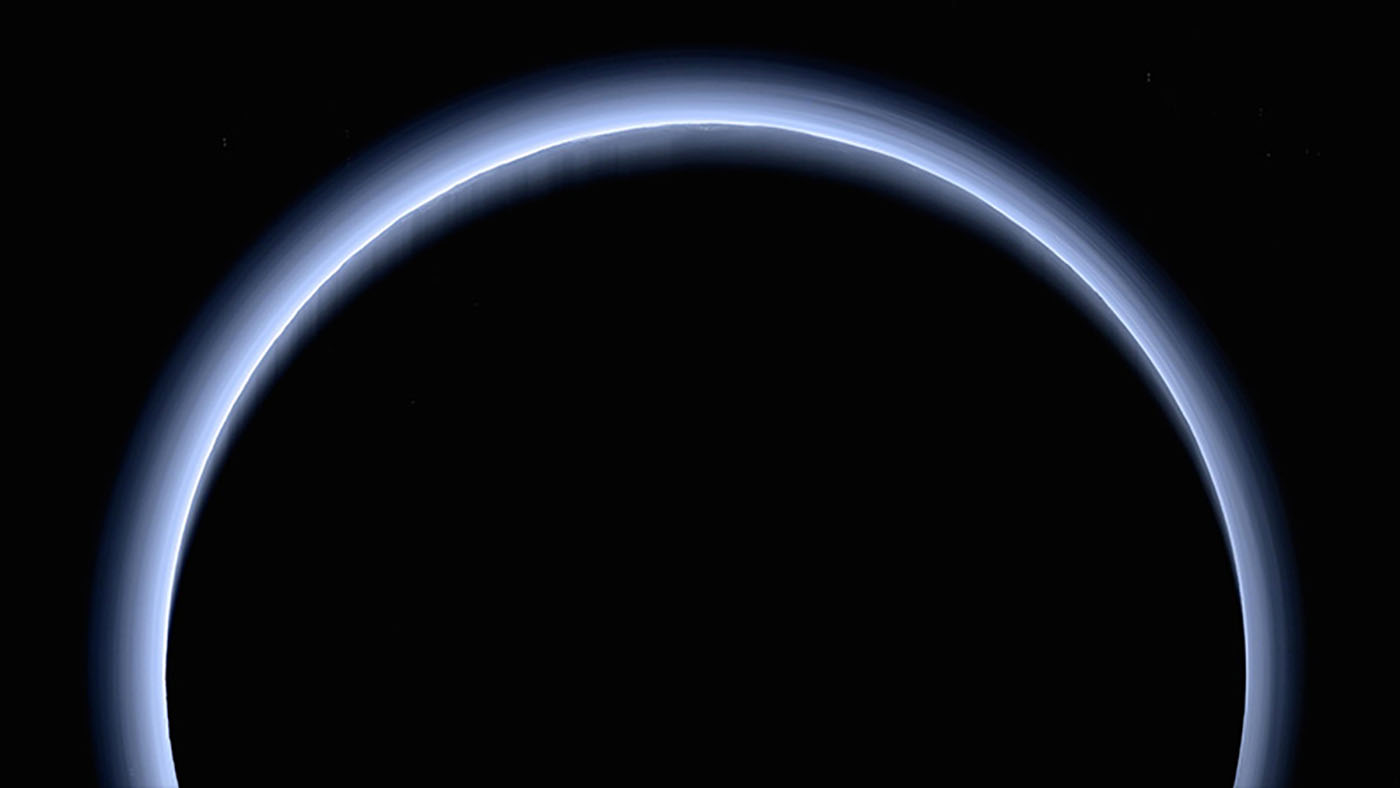 Pluto in shadow