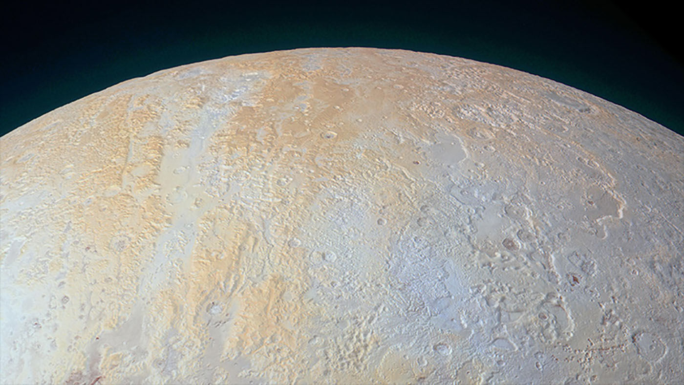 Pluto top view