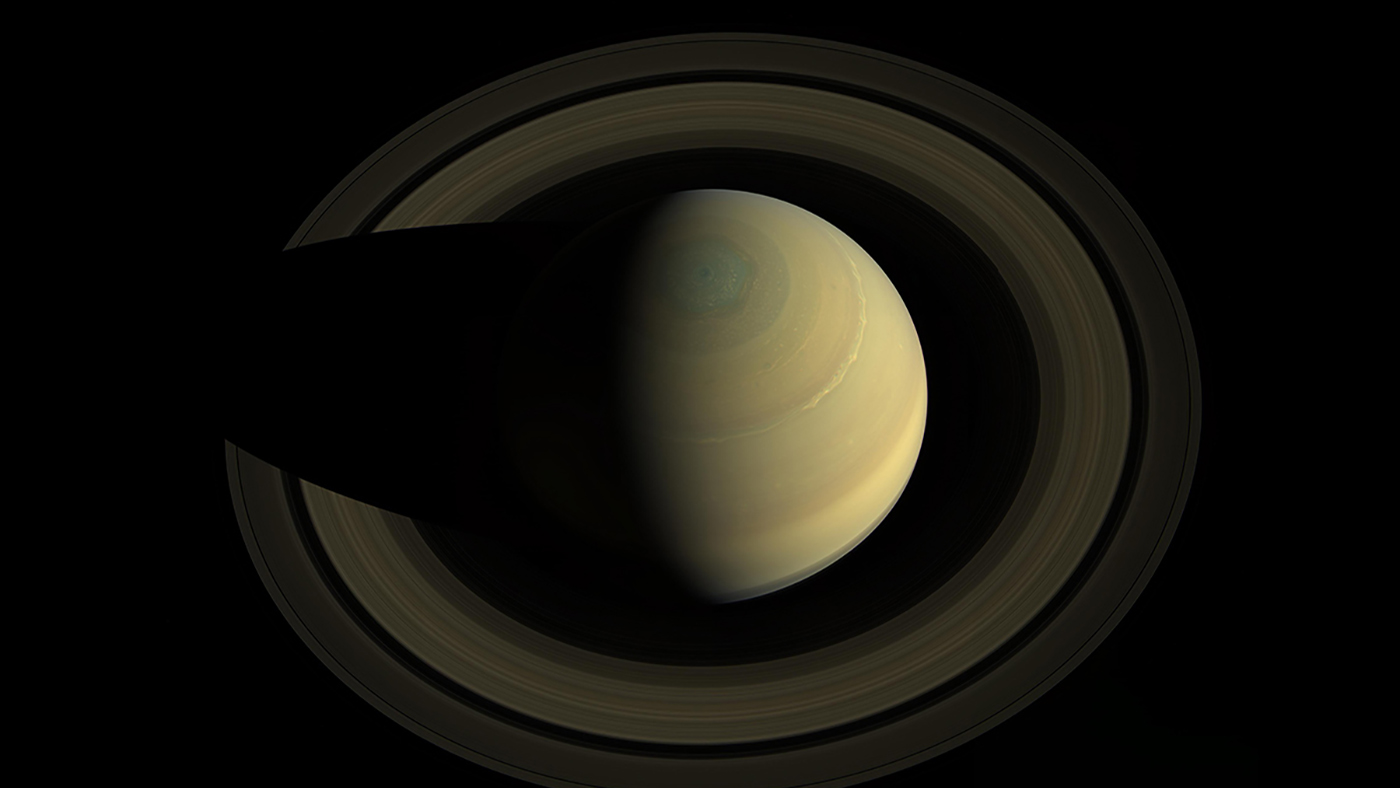 Saturn top view